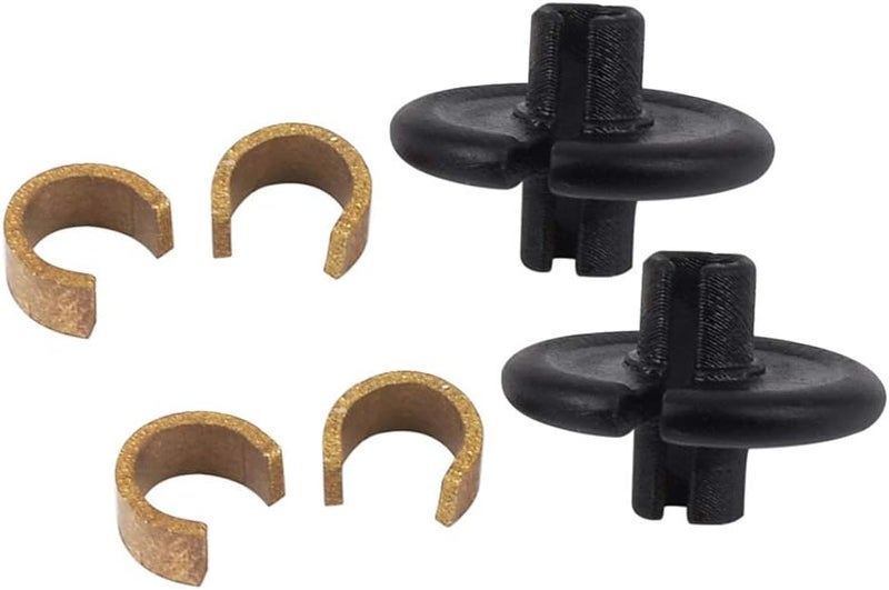 Yls Archery Slide-On Kisser Button Black with Copper Anchor Clips (Pack of 2) - Image 4